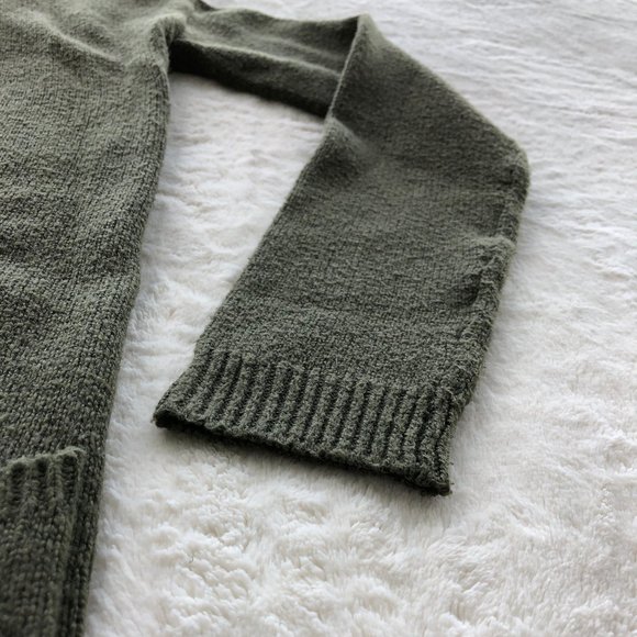 Comfy Long Dark Green Cardigan - Picture 13 of 15